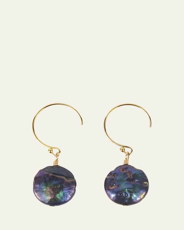 14K Gold Fill Black Earrings